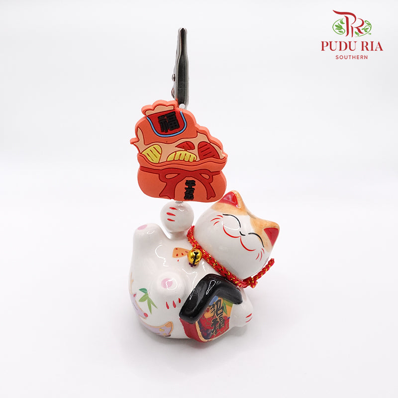 Mini Lucky Cat Card Stand 迷你招福名牌座- P35270 - Pudu Ria Florist Southern