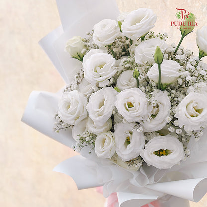 White Eustoma Bouquet