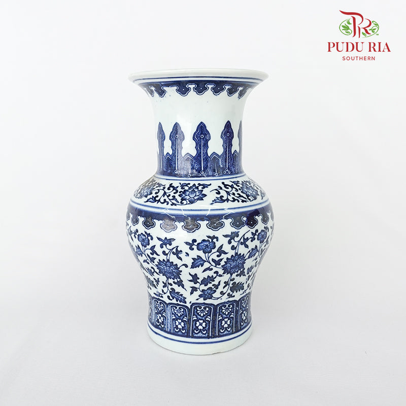 China Flower Ceramic Pot (L)