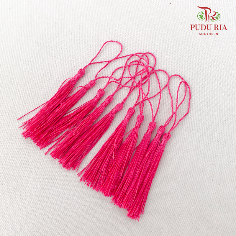 10' U Mini Tassel Chery Pink