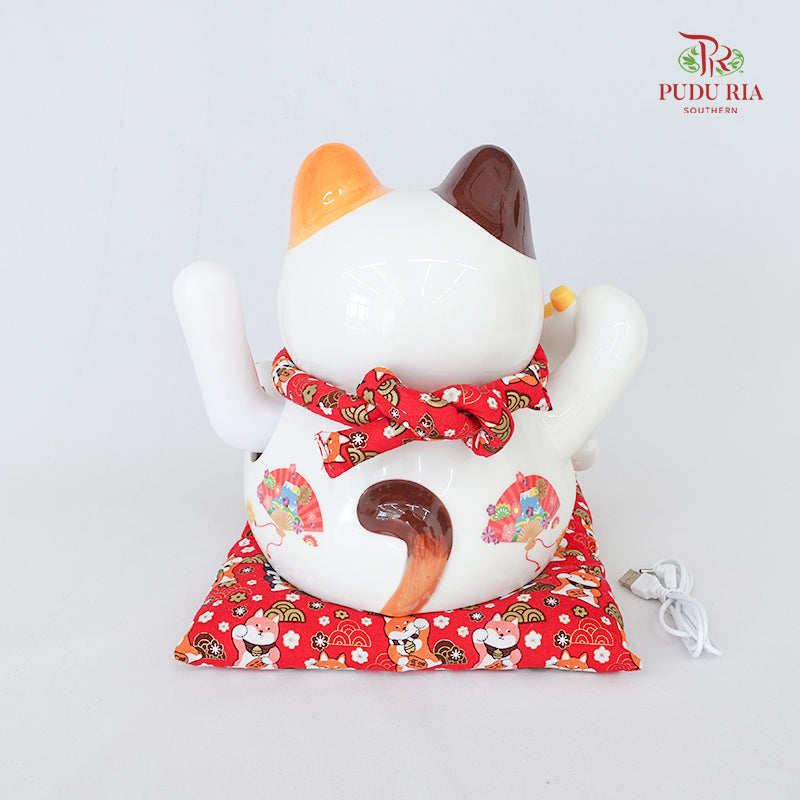 11' Lucky Cat (Swing) Cai Yuan Guang Jin  - FBA095#1