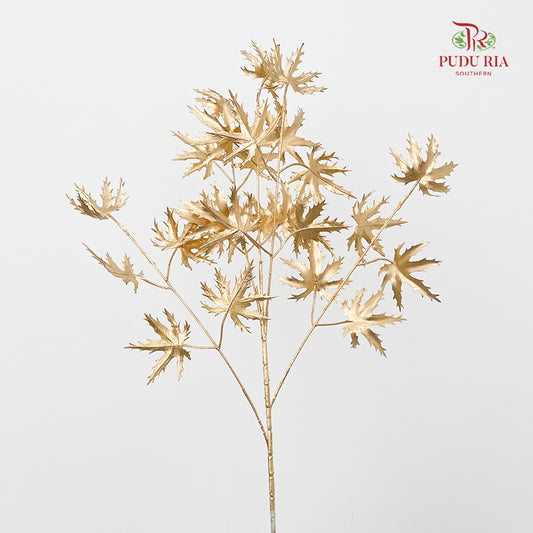 Gold Artificial Maple Leaves (Per Stem)