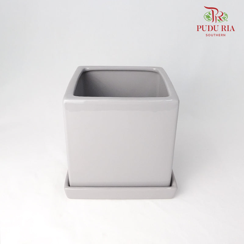 Asst Pot - Grey (L) - Pudu Ria Florist Southern