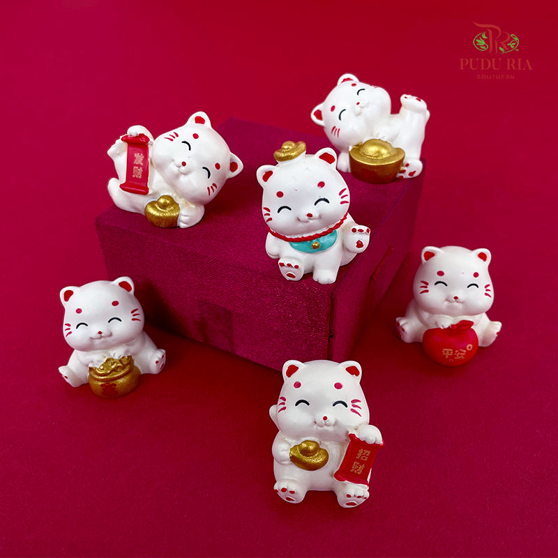 1' Mini Lucky Cat Set (6Pcs) - FBA146#1