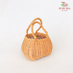 Floral Basket With Chain Brown 2In1 - FBK001#7