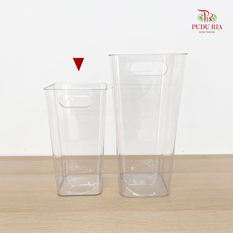 Acrylic Square Plastic Vase
