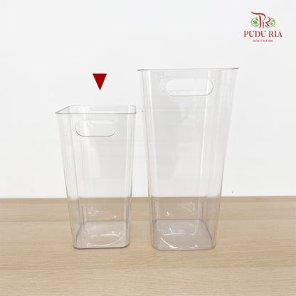 Acrylic Square Plastic Vase