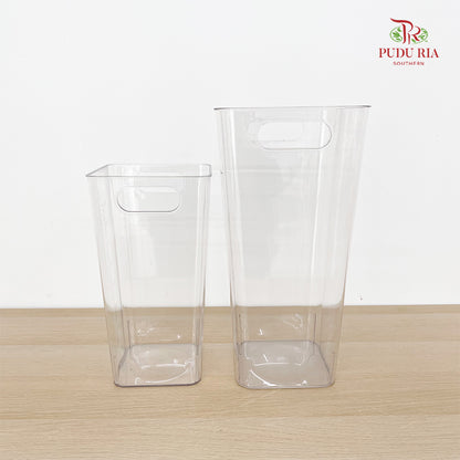 Acrylic Square Plastic Vase