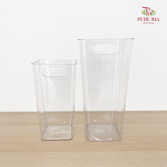 Acrylic Square Plastic Vase