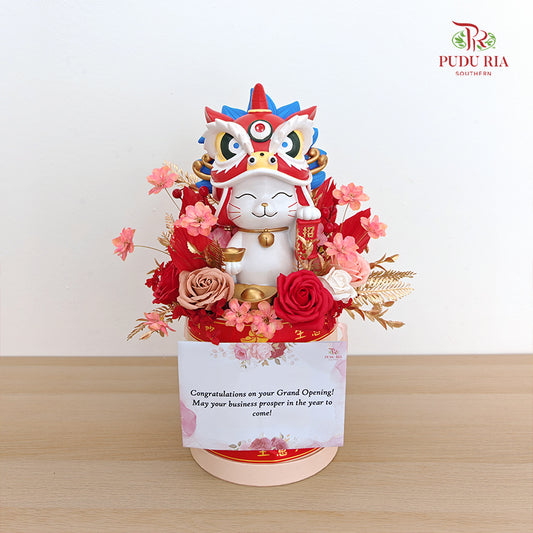 Grand Opening Lucky Cat Arrangement #9