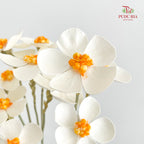 Dry Violet - White Center Orange