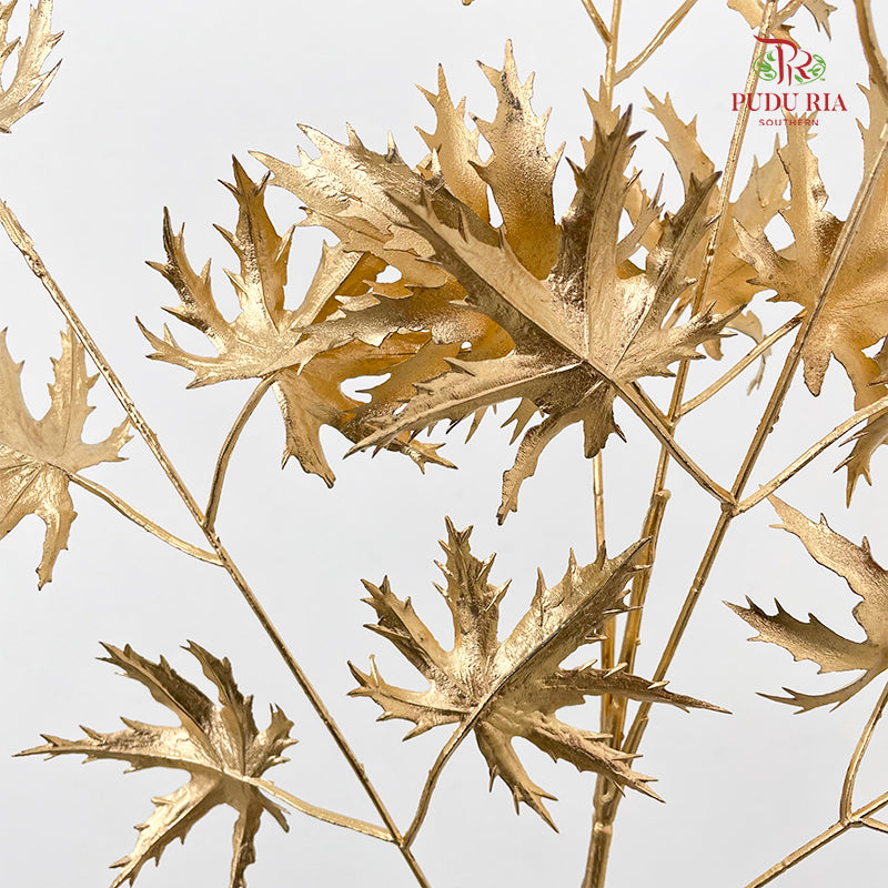 Gold Artificial Maple Leaves (Per Stem)