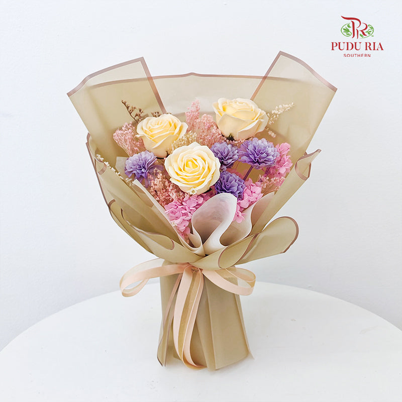 Soap Rose Bouquet - (3 Stems)