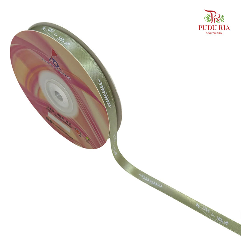 Soft Pastel Colour Premium Satin Ribbon "Just For You" - FRB133