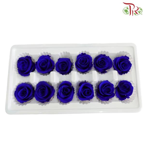 12 Bloom Preservative Rose - Blue - Pudu Ria Florist Southern