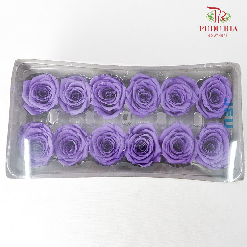 12 Bloom Preservative Rose - Lavender - Pudu Ria Florist Southern