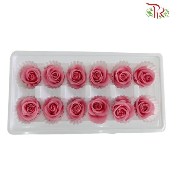 12 Bloom Preservative Rose - Pink - Pudu Ria Florist Southern