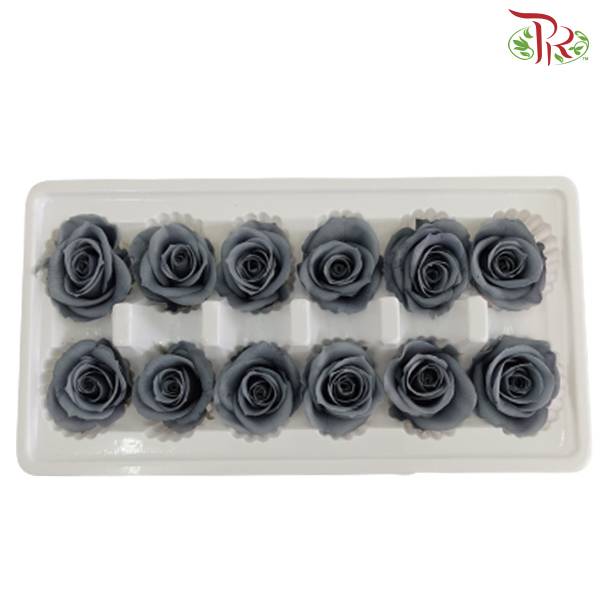 12 Bloom Preservative Rose - Slate Blue - Pudu Ria Florist Southern