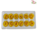 12 Bloom Preservative Rose -Yellow - Pudu Ria Florist Southern