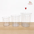 Acrylic Cylinder Plastic Vase With Handle