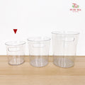 Acrylic Cylinder Plastic Vase With Handle