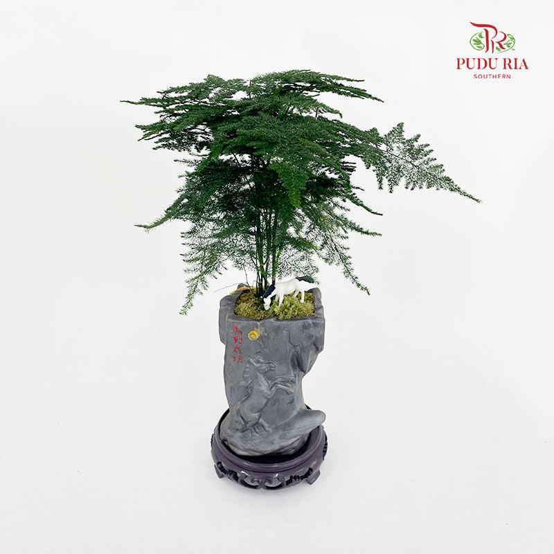 CNY26 Asparagus Antique Set (Horse)