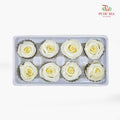 8 Bloom Preservative Rose - Soft Yellow