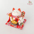 9' Lucky Cat White - FBA085#1