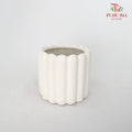 White Pot - M - Pudu Ria Florist Southern