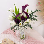Tulip & Calla Lily Wedding Bouquet (10 Stems)