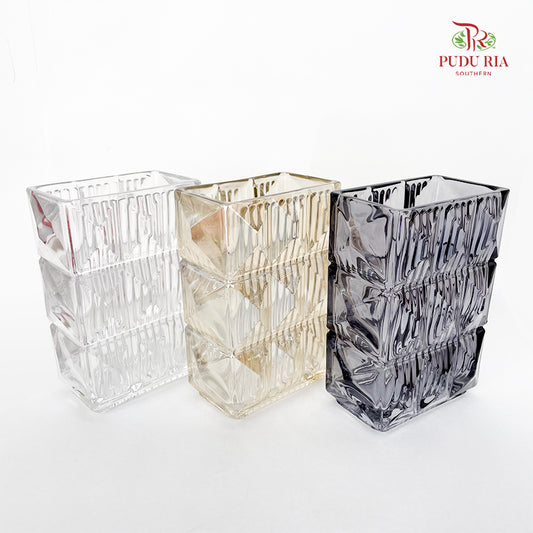 Rectangle Fluted Vase