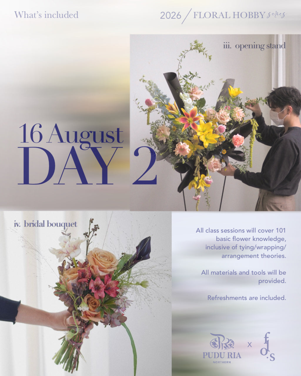 Flower Hobby Class (15-16 Aug 2026)