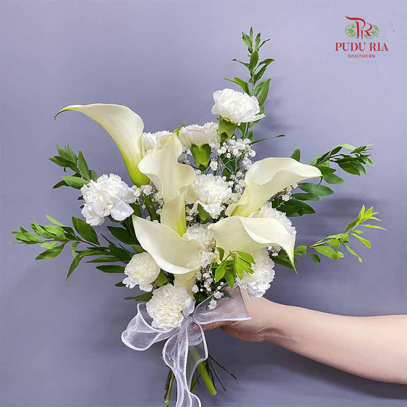 Calla Lily Wedding Bouquet (5 Stems)
