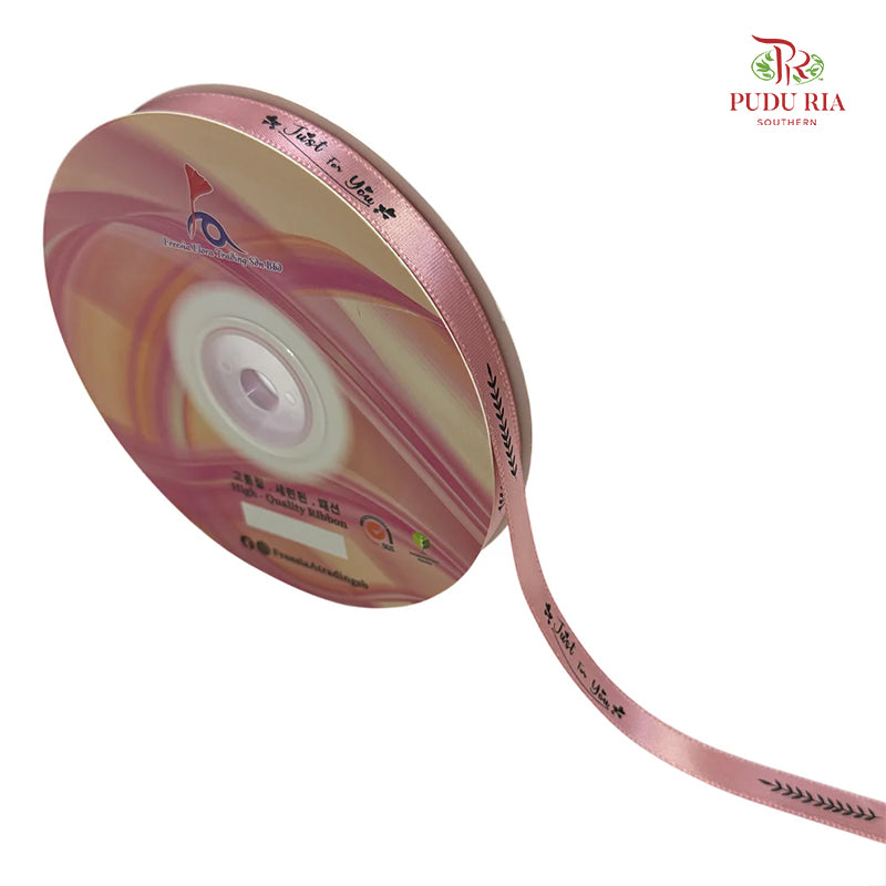 Soft Pastel Colour Premium Satin Ribbon "Just For You" - FRB133