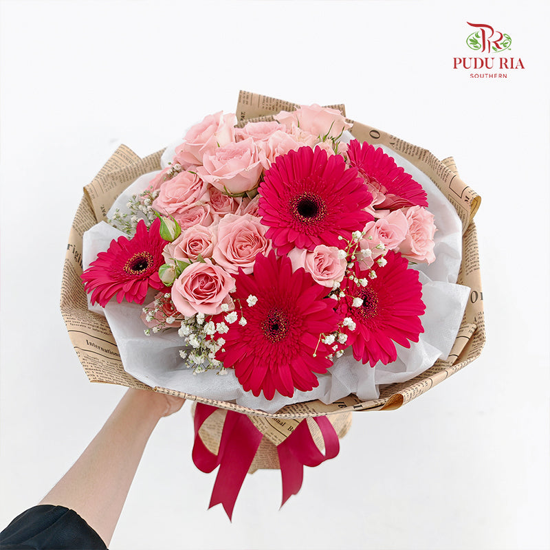 Gerbera & Rose Bouquet