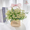 Matricaria Basket Arrangement