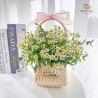 Matricaria Basket Arrangement