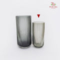 Nordic U Shaped Glass Vase - Smoke Grey