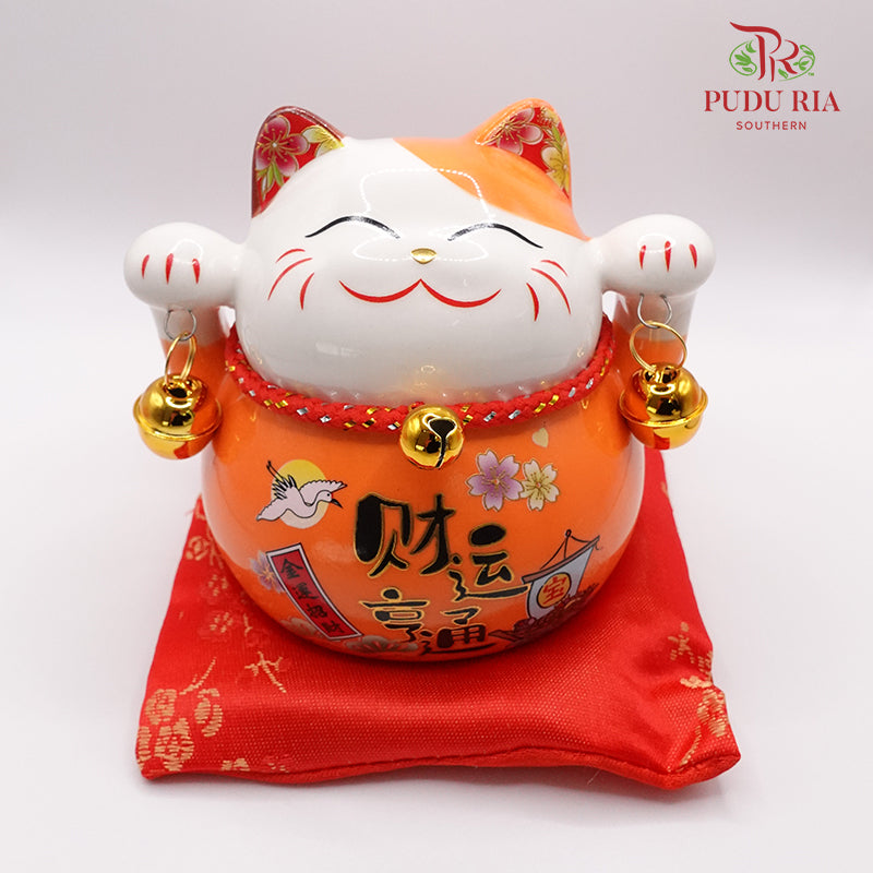 4.5‘ Fortune Cat Orange 财运亨通- FBA034#14 - Pudu Ria Florist Southern