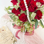Red Rose Wedding Bouquet (10 Stems)