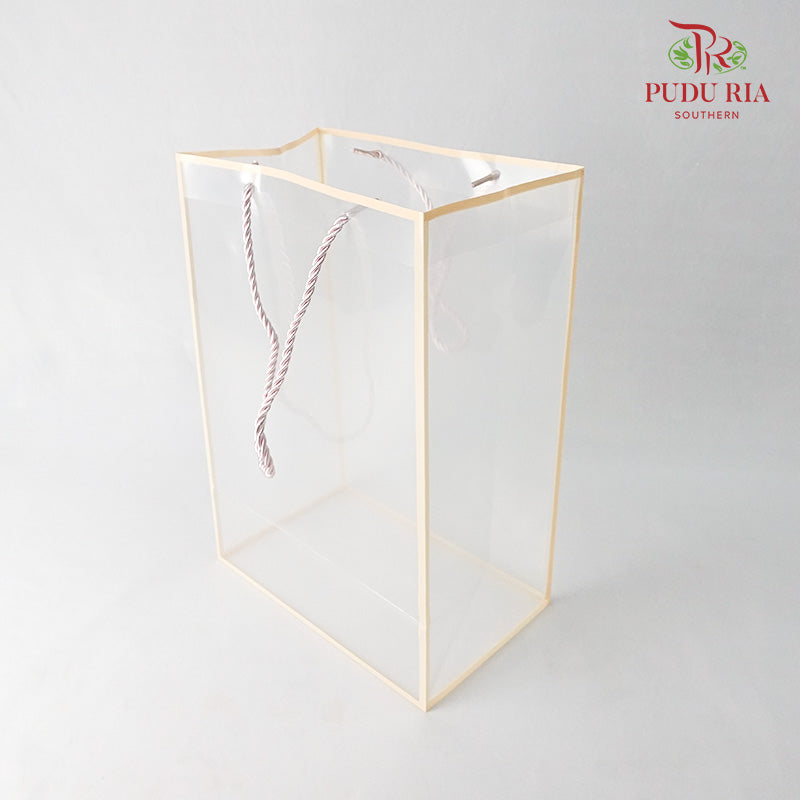 PVC Transparent Bag Pink - FBA026#2 - Pudu Ria Florist Southern