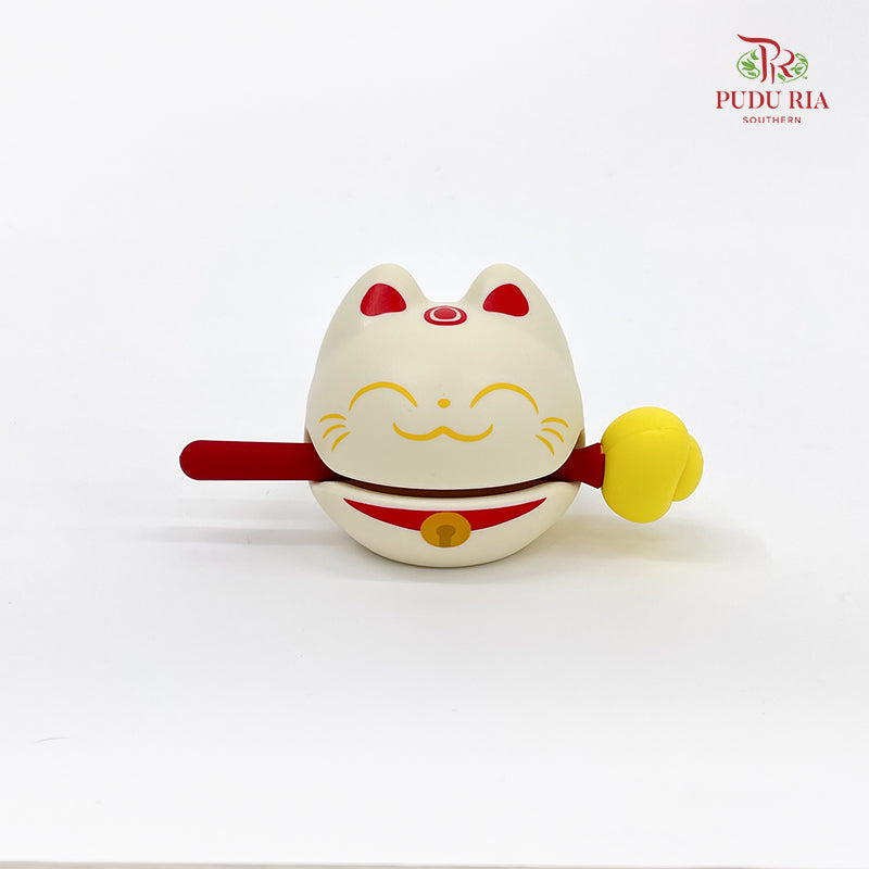 Lucky Cats Wooden Cat Block