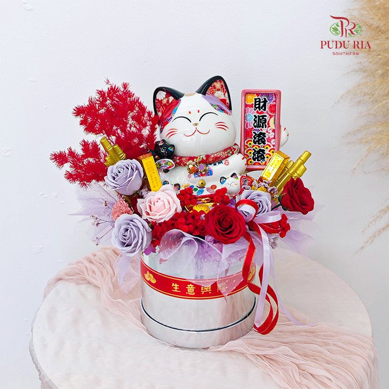 Grand Opening Lucky Cat Arrangement #15