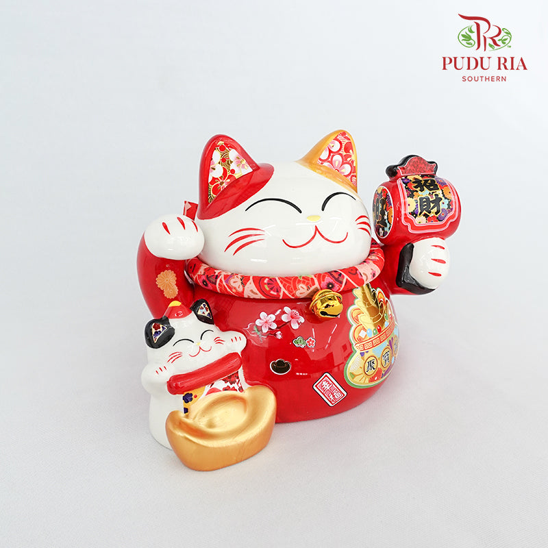 6.5' Lucky Cat Red - FBA077#1