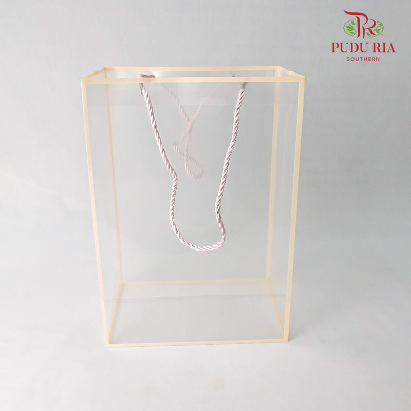 PVC Transparent Bag Pink - FBA026#2 - Pudu Ria Florist Southern