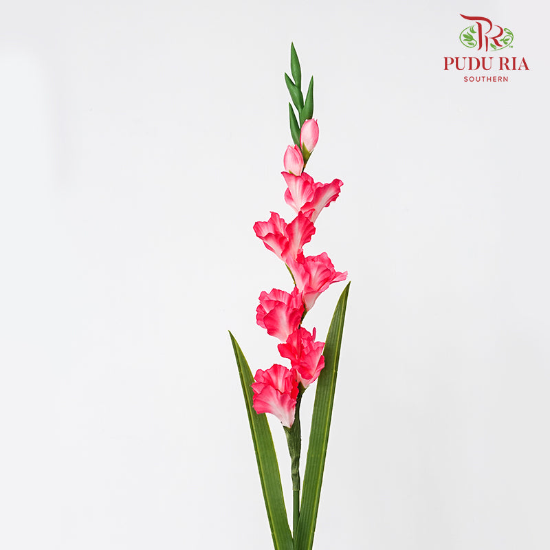 CNY Artificial Gladiolus 92cm -  Pink (2 Stems)