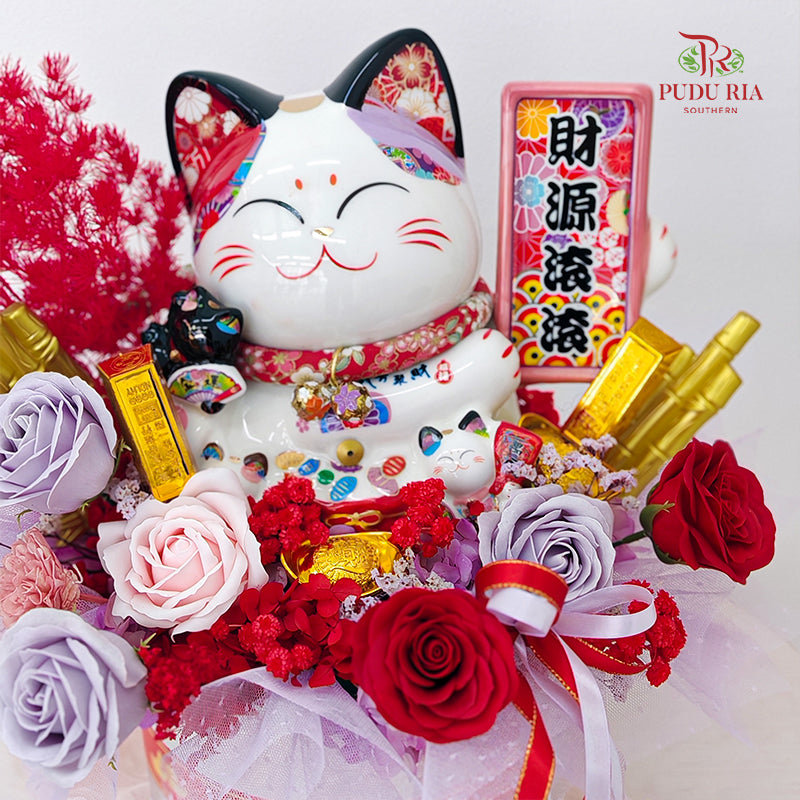Grand Opening Lucky Cat Arrangement #15
