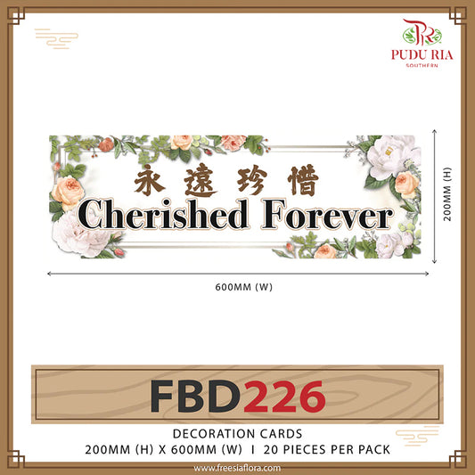 Decoration Cards 永遠珍惜 Cherished Forever - FBD226