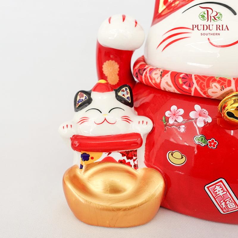 6.5' Lucky Cat Red - FBA077#1