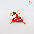 4.5" Lucky Cat Posture White - FBA101#1